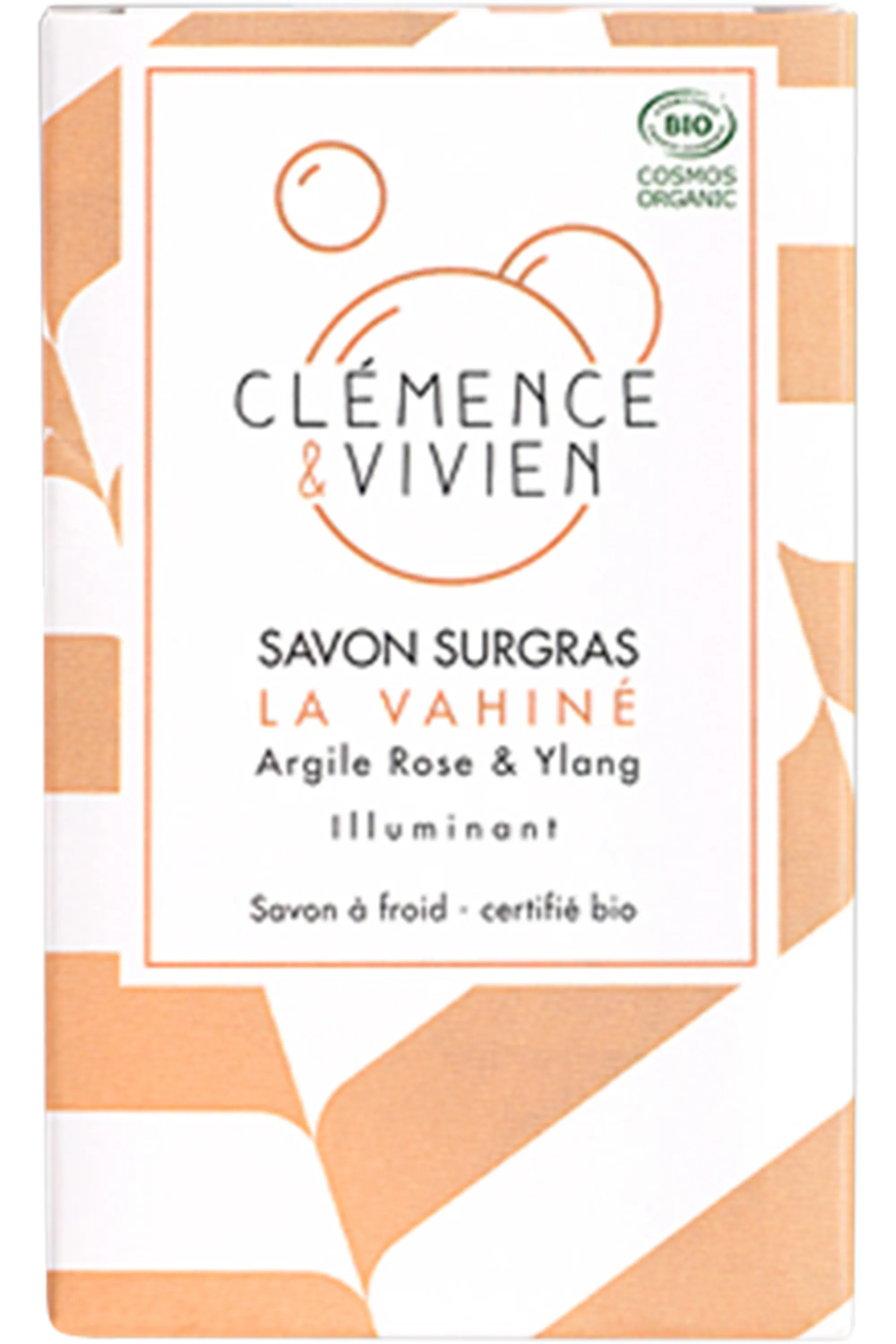 Clémence et Vivien Savon solide corps, visage & cheveux la Vahiné peaux mixtes-100 g