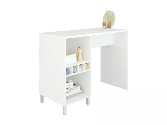 Comptoir de Cuisine - Table 6 Niches Blanc 135 cm L 135 H 102.5 P 60 cm