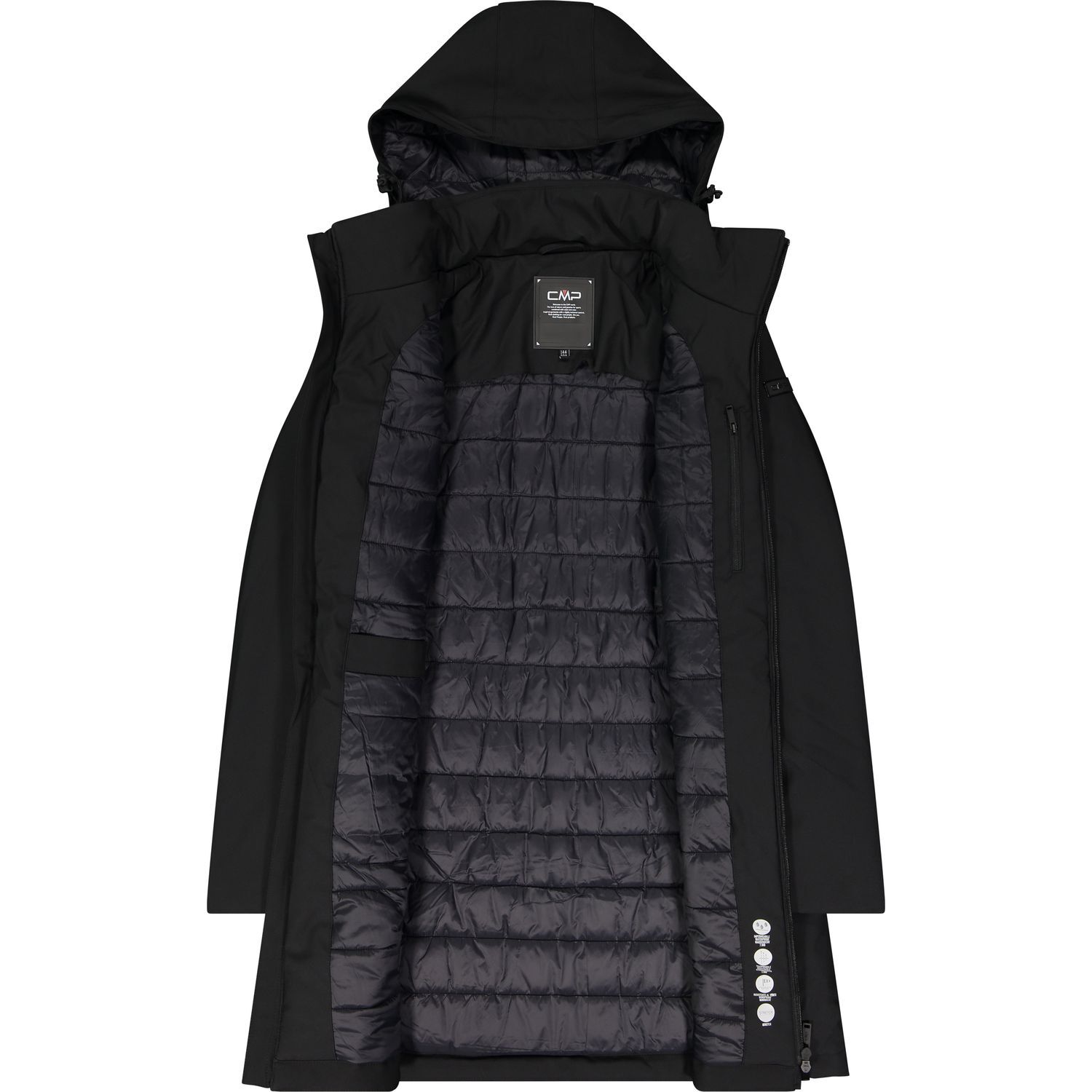 CMPWoman Coat Zip Hood 33K3556