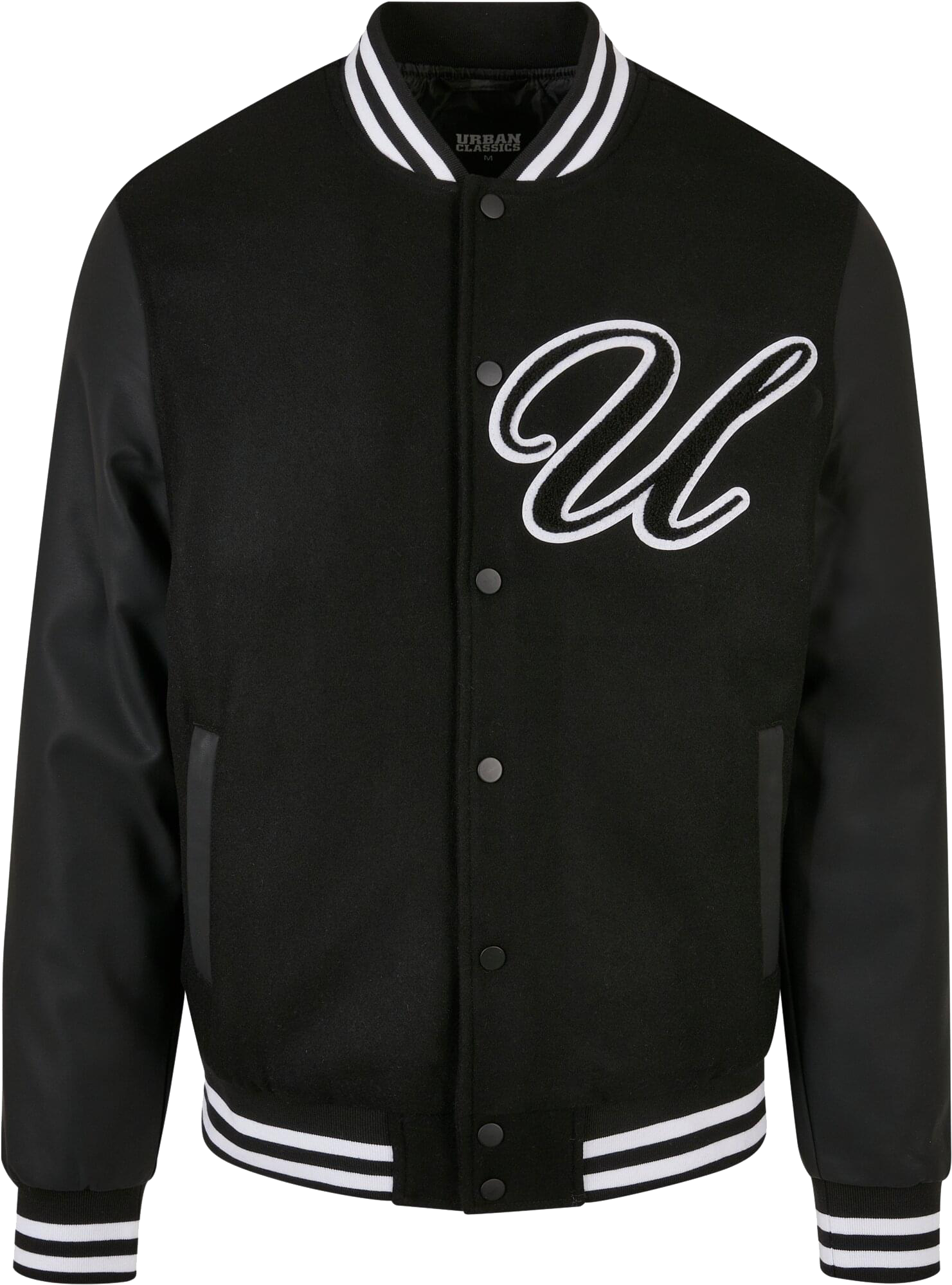 Urban Classics Big U College Jacke Schwarz