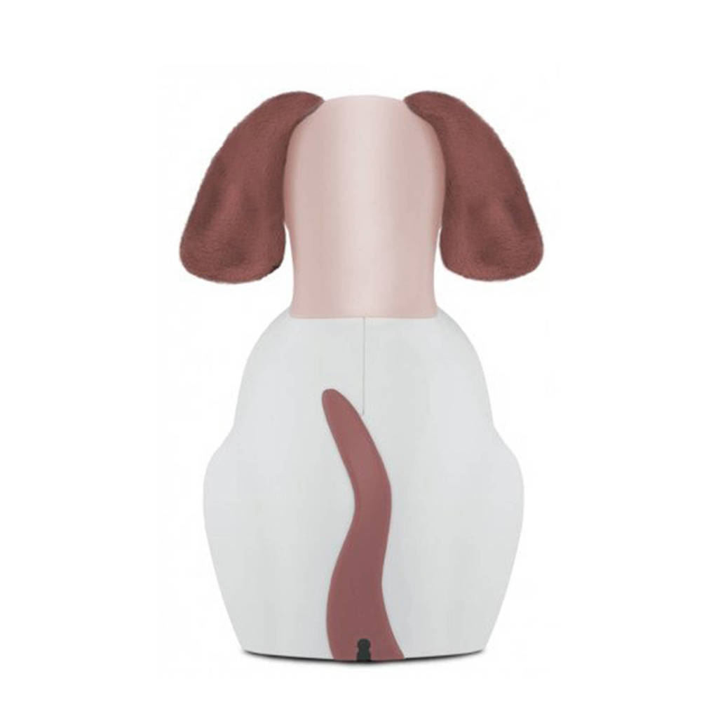 Ideaal deze slaaptrainerDavy de hond slaaptrainer met uurwerk roze