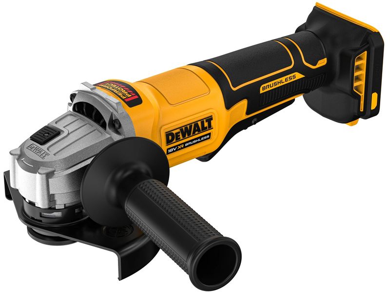 DEWALT Winkelschleifer 18 V DCG408N-XJ Ohne Akku 18 V XR Brushless Winkelschleifer mit Paddelschalter, 125 mm Scheibendurchmesser
