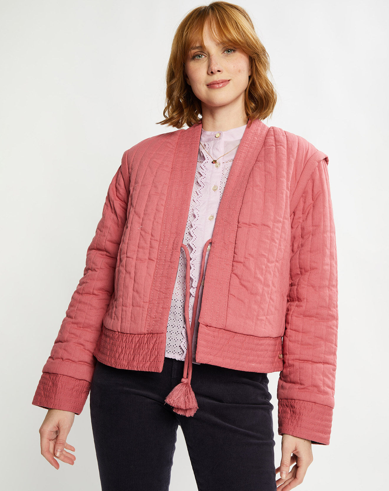 Scotch & Soda Veste Réversible Quilted noir/rose