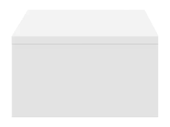 Support de moniteur avec tiroirs blanc bois d'ingénierie