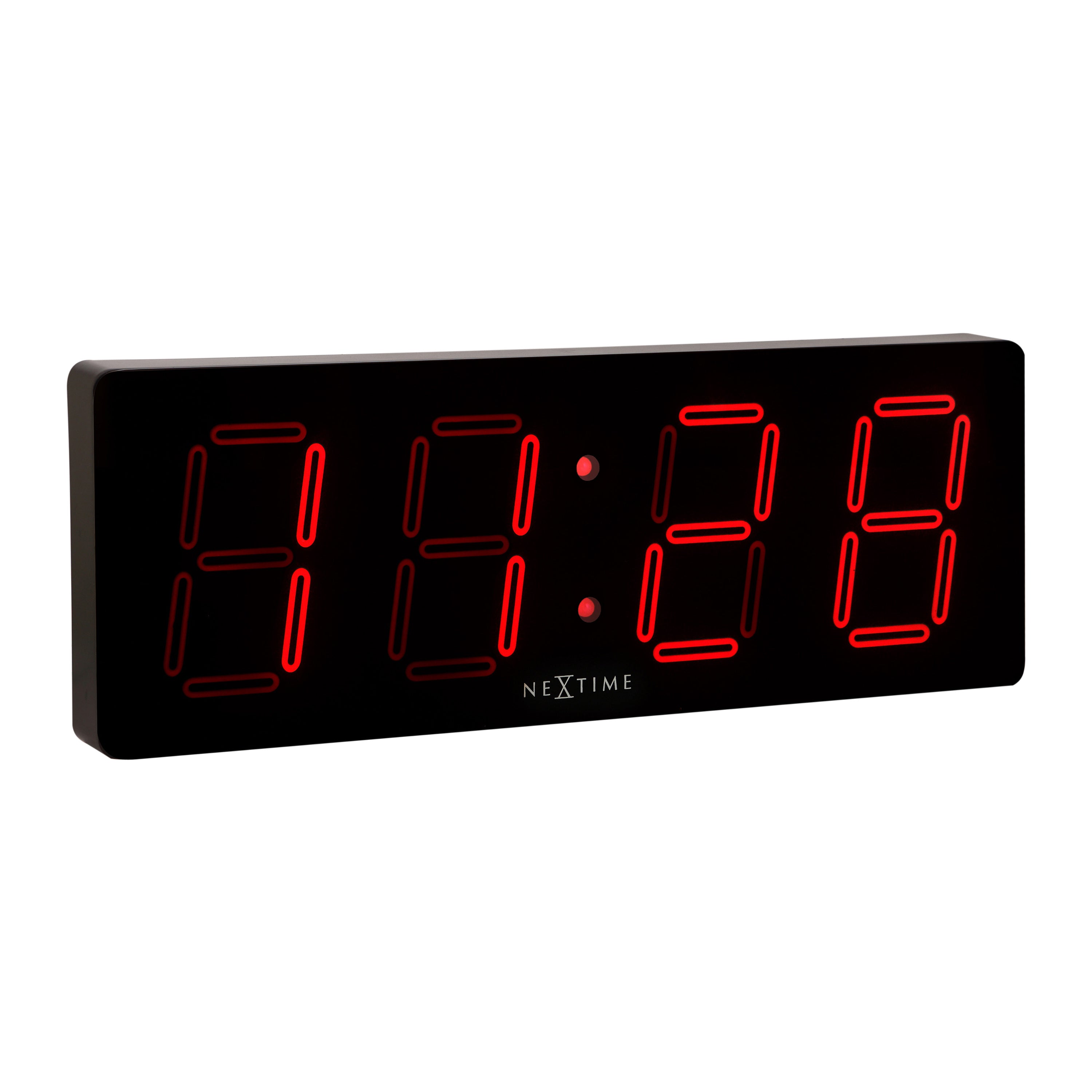 NeXtime Big D Digitale Wandklok 51,5 x 51,5 cm