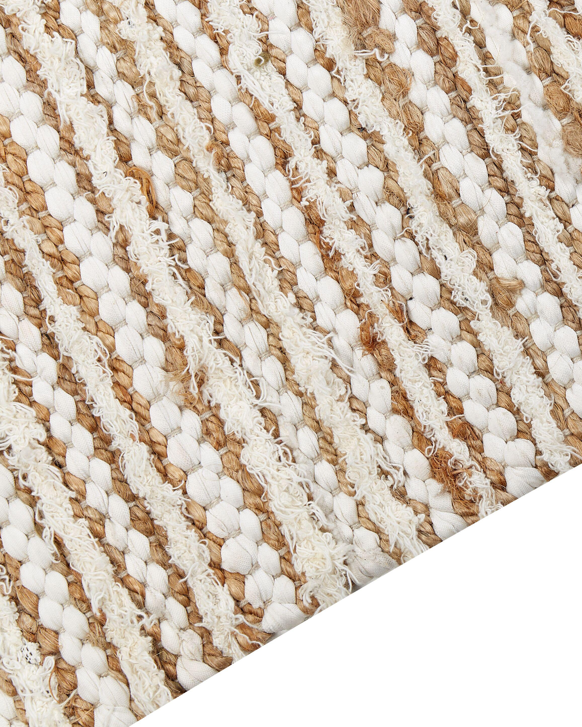 Vloerkleed BARKHAN Beige 300 x 400 cm Katoen
