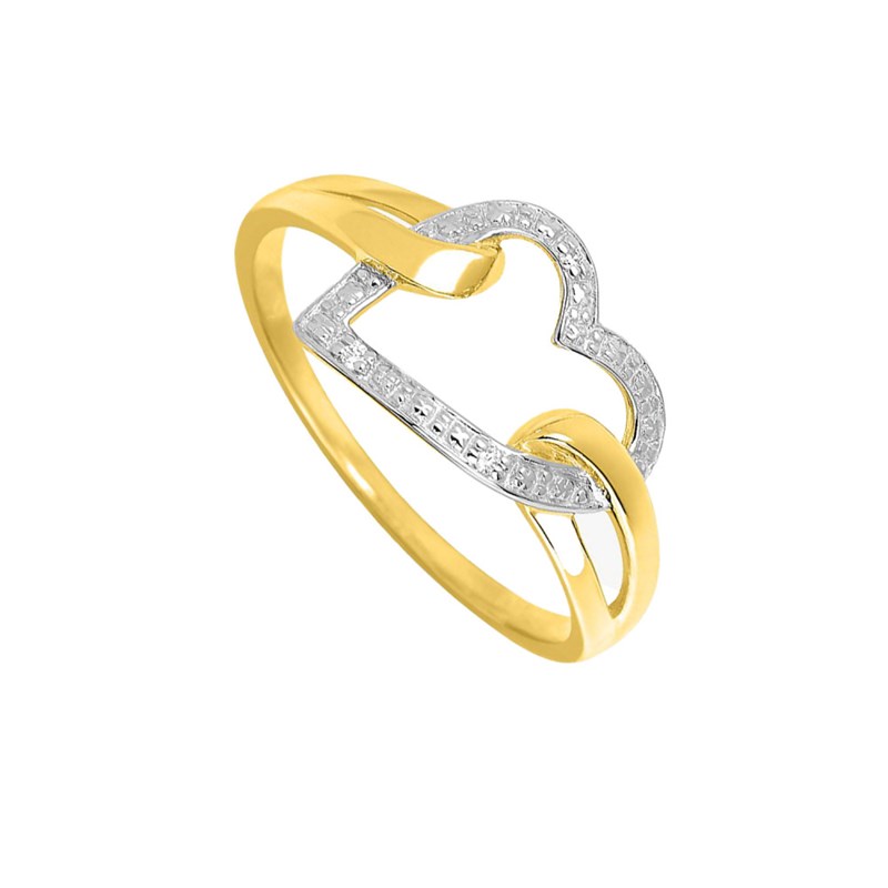 Bague Femme - Or 18 Carats - Diamant 0,01 Carats