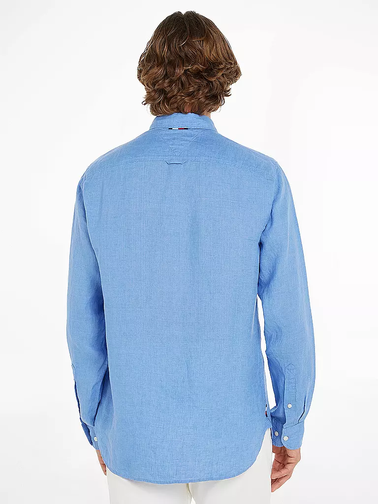 TOMMY HILFIGER Leinenhemd  hellblau