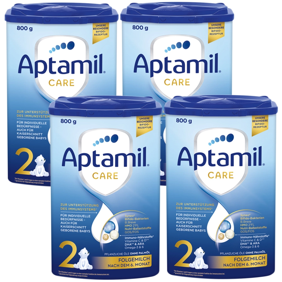 Aptamil Folgemilch 2 CARE 4x 800g nach dem 6. Monat