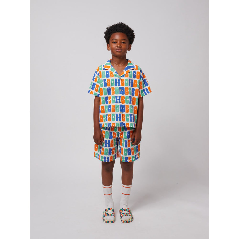 Køb Bobo Choses Offwhite Multicolor All Over Woven Skjorte