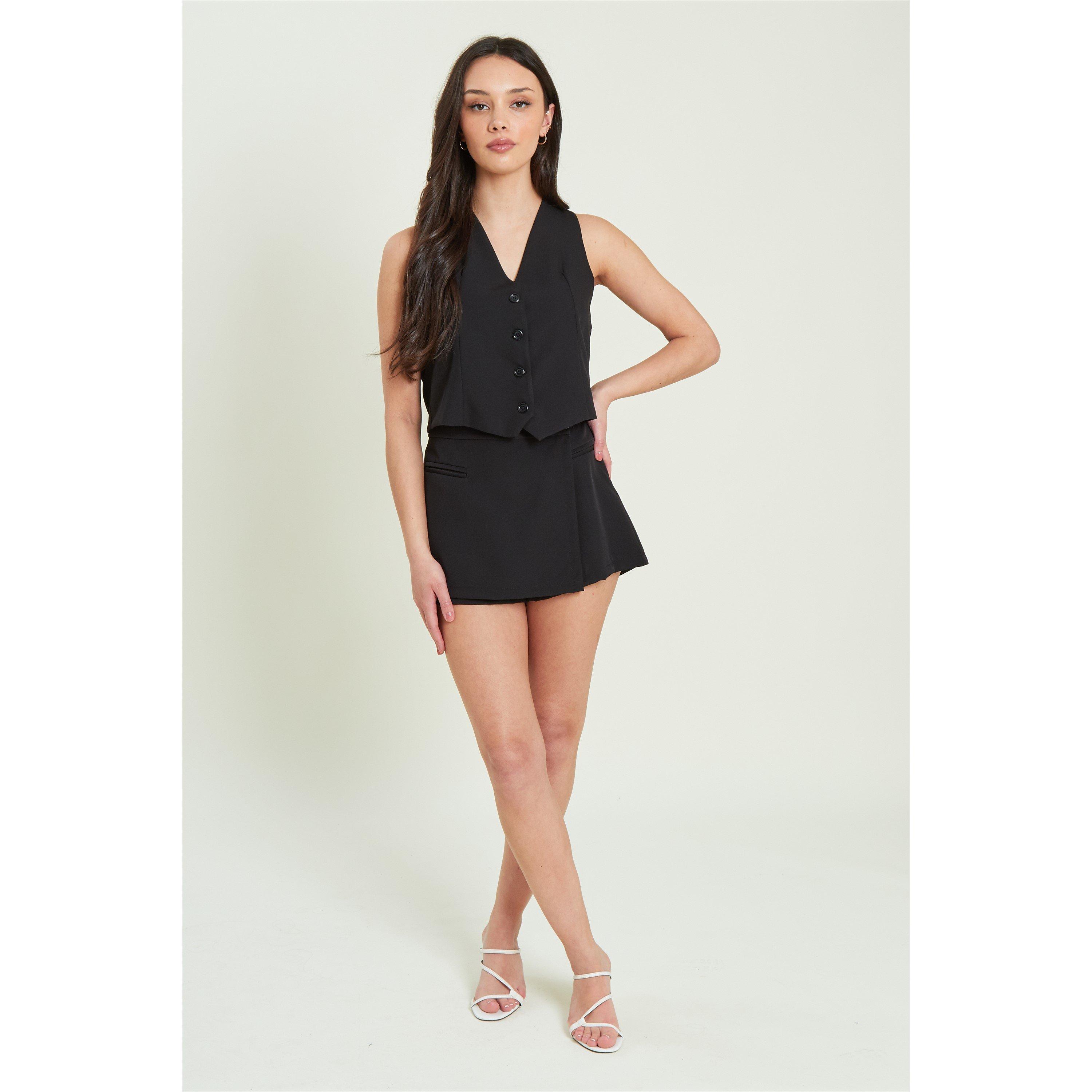 Be You BY Button Front Waistcoat Womens