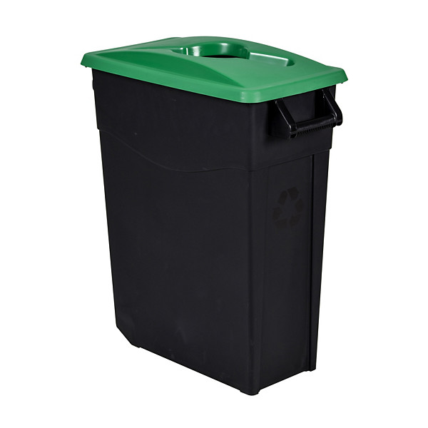 ROSSIGNOL Poubelle de tri mobile - 65 L - movatri  - noir / vert
