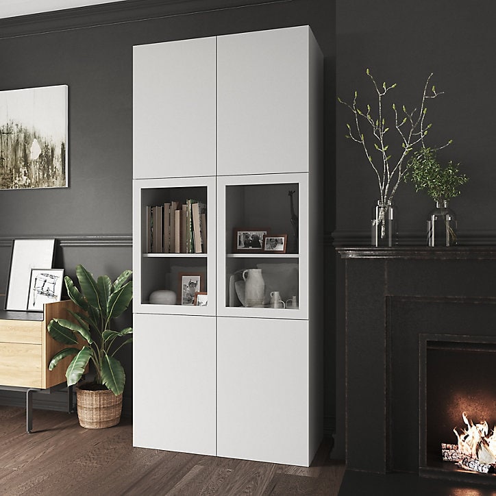 Caisson blanc GoodHome Atomia H. 225 x L. 50 x P. 45 cm