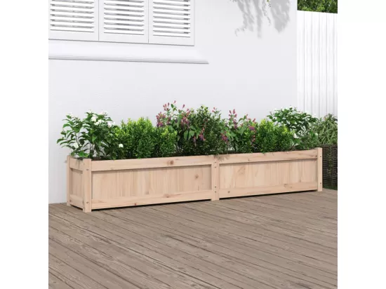 Jardinière 180x31x31 cm bois de pin massif