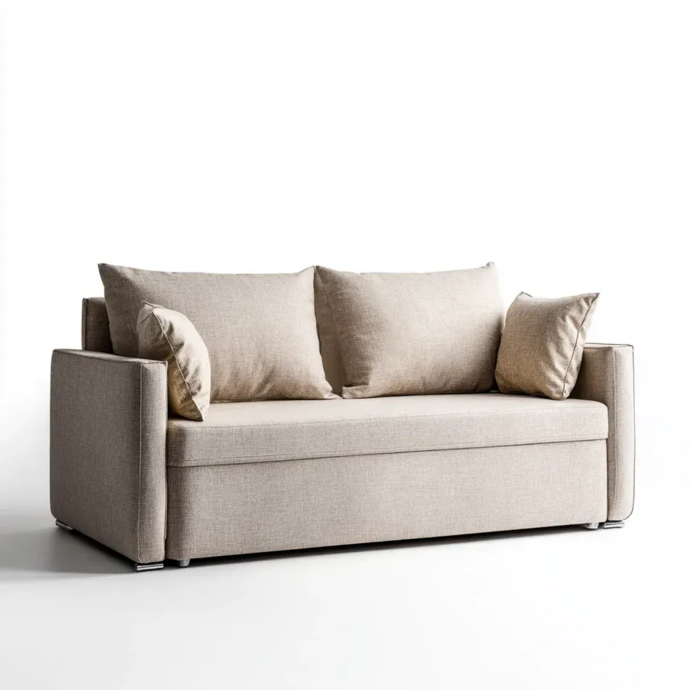 Zweisitzer-Sofa Stoff 200x90x85 cm – Beige – Modernes Design