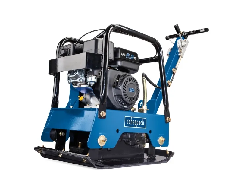 Scheppach HP2500S, Vibratory plate, 196 cm³, 25 m/min, 40 cm, 3,5 L, Stål