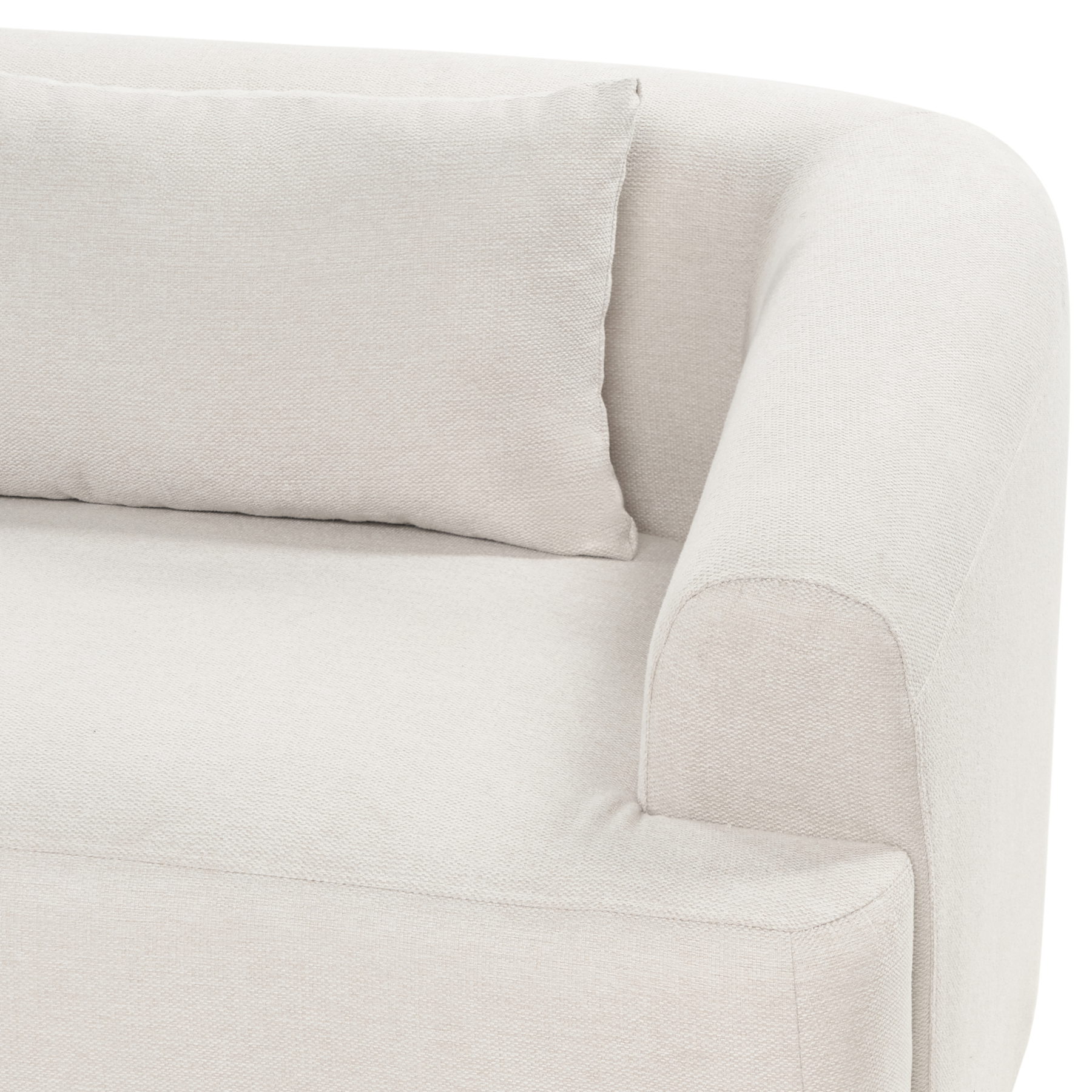 Beliani-SVANSELE-Driezitsbank-Lichtbeige-Linkszijdig-Polyester