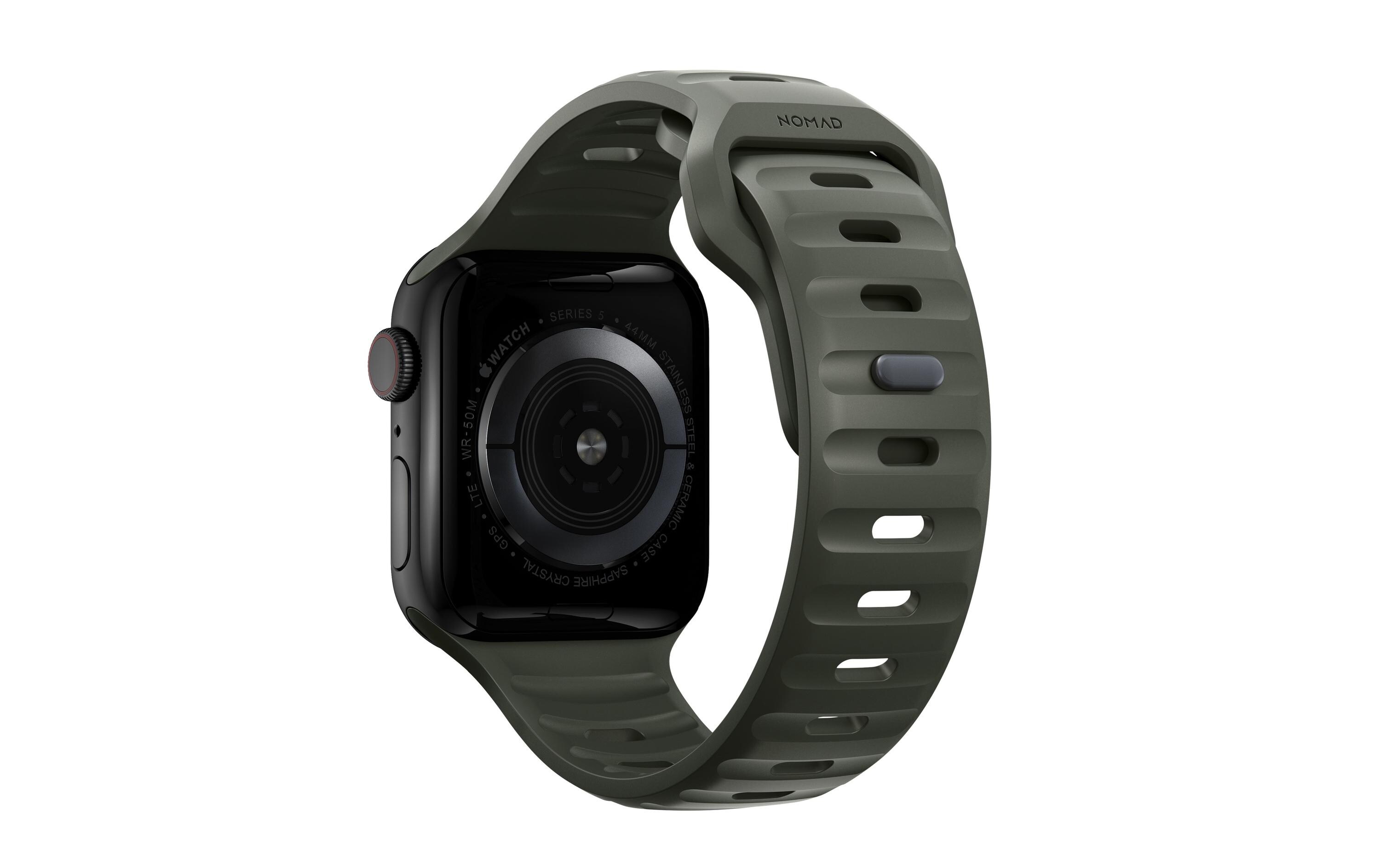 Armband Sport Ash GreenModernes Sportband aus weichem, flexiblem FKM-Gummi
