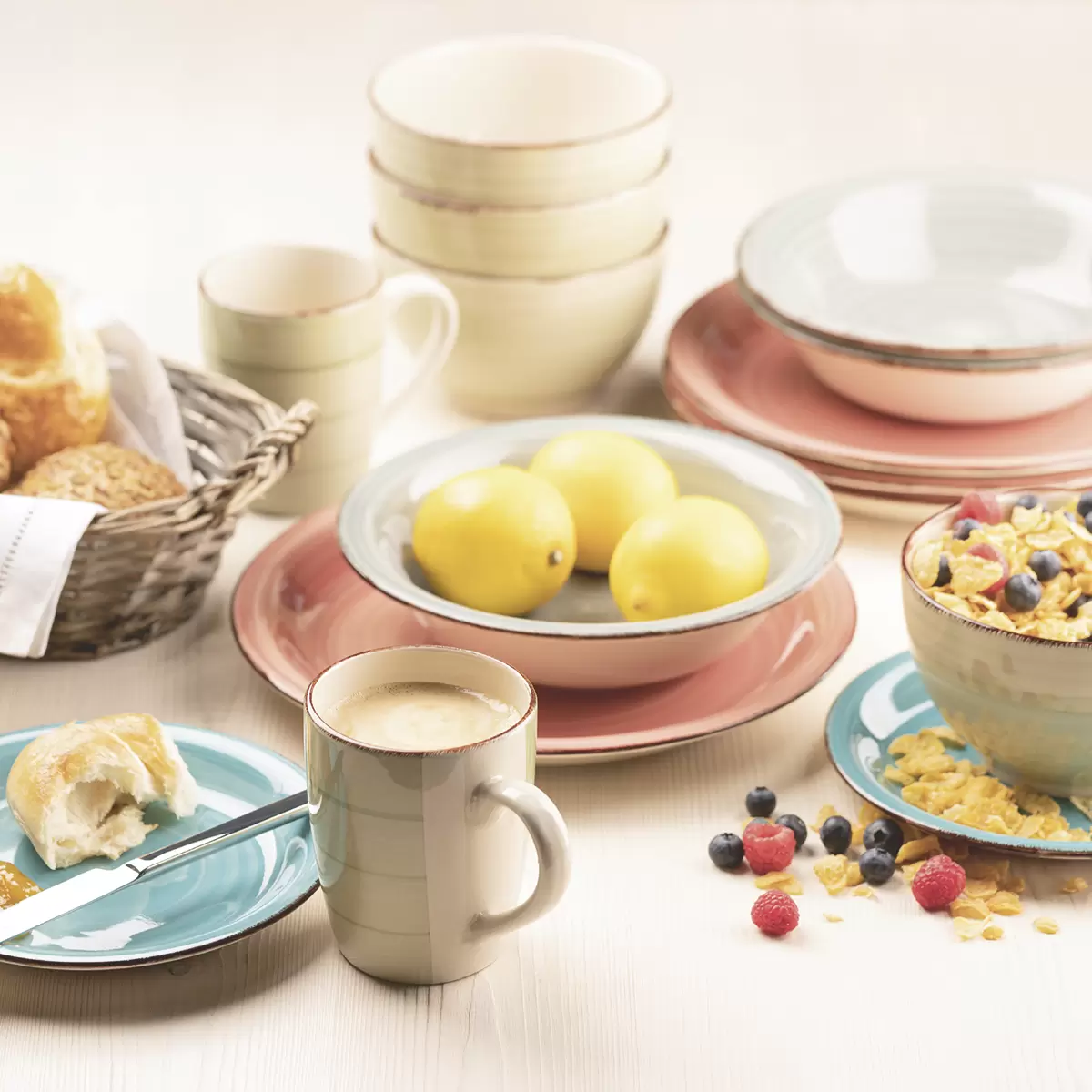 Frühstückset 18-tlg. LUMACA grün