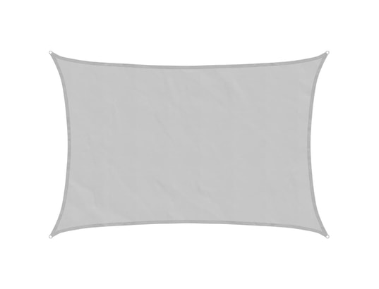 VIDAXL - Voile d'ombrage gris clair 6x4 m 100% polyester oxford