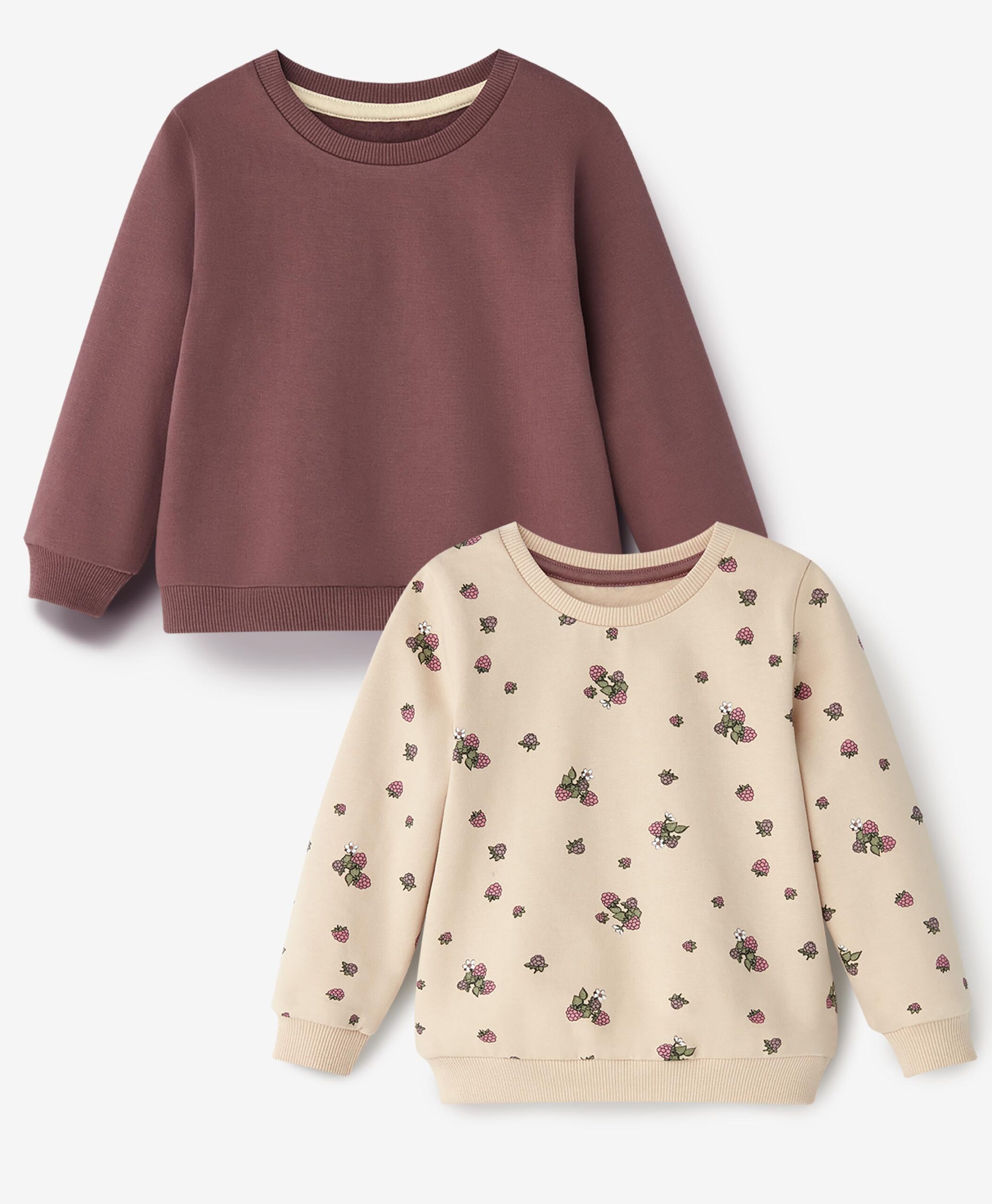 Sweatshirt, 2er-Pack, 100% Baumwolle