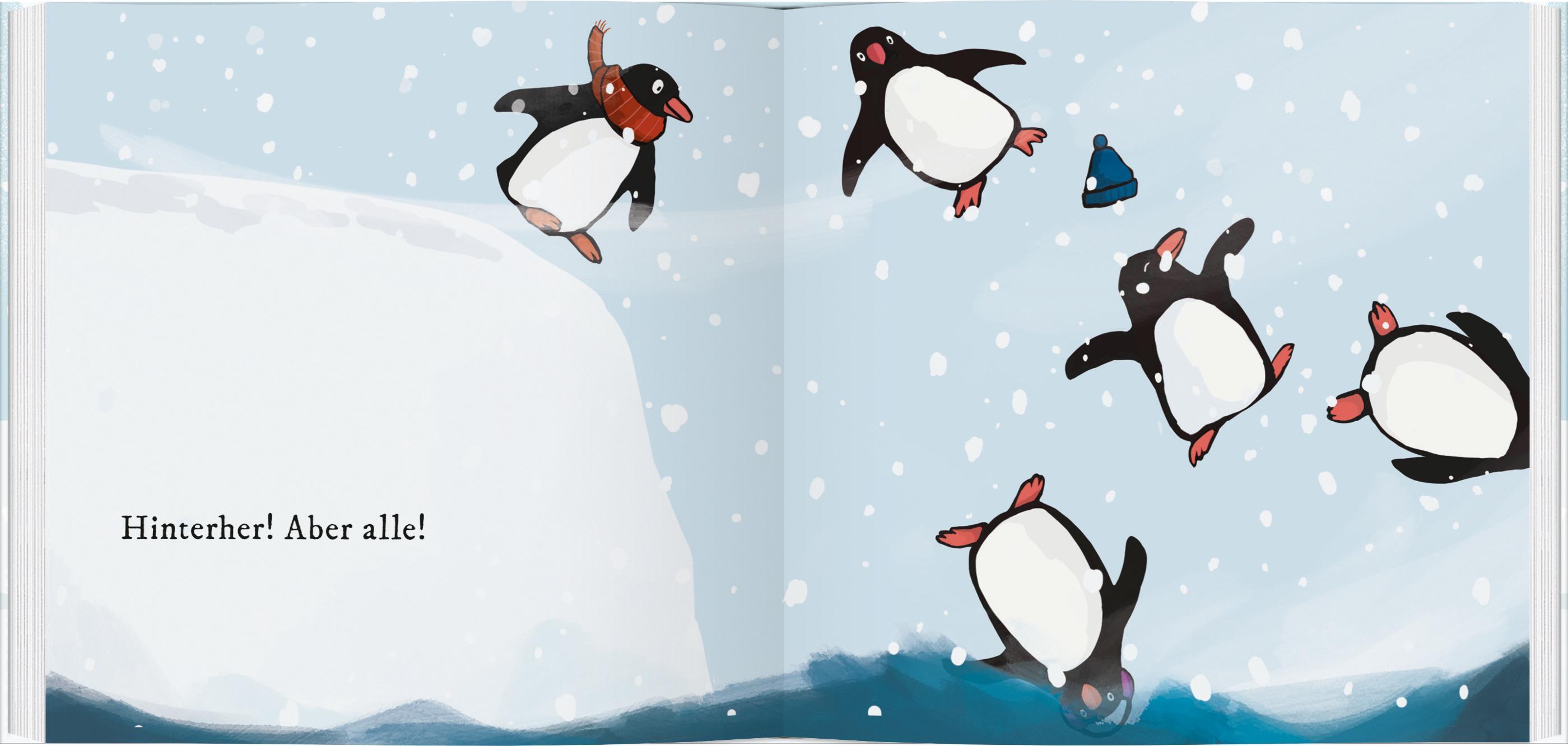 Pinguin im Glück