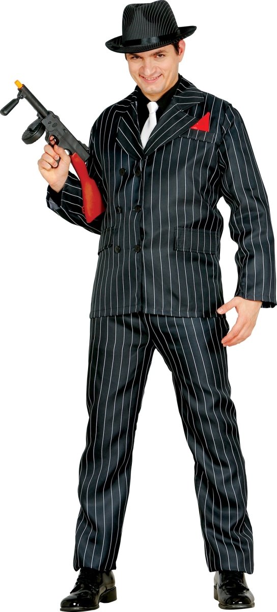 Gangster Kostuum Donkerblauw Heren