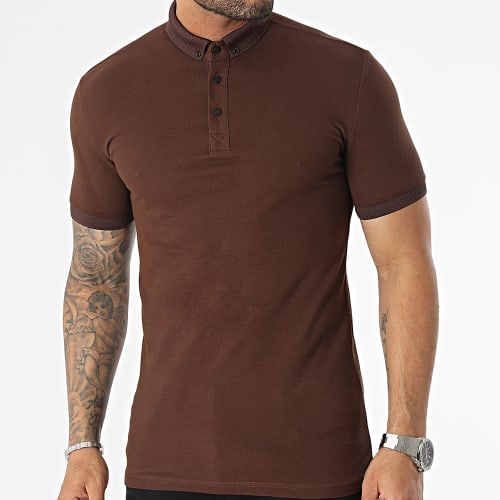 Polo Manches Courtes Marron