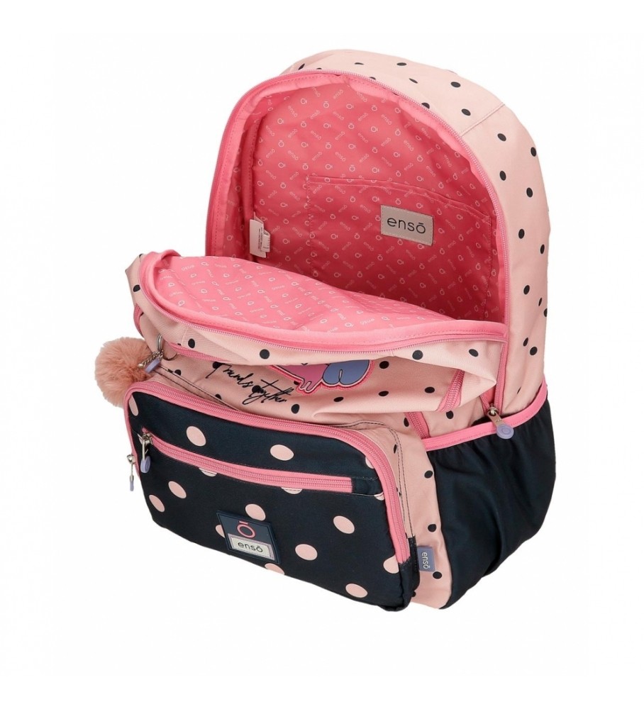 Enso Mochila EnsoFriends Together  doble compartimento rosa