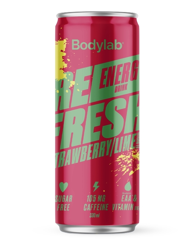 Bodylab Refresh Energy Drink Strawberry Lime 24x330 ml