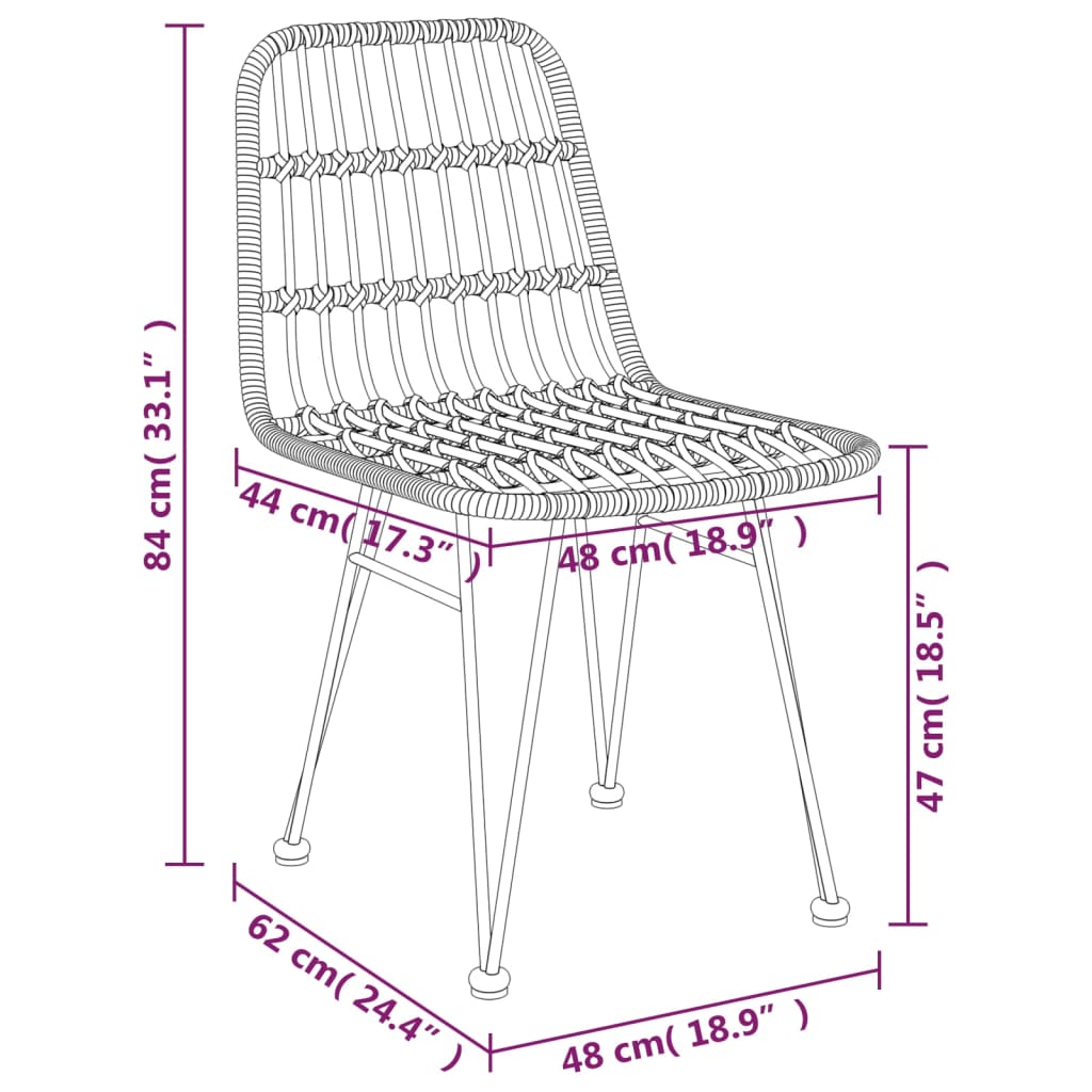 Mobilier à dîner de jardin 5 pièces noir résine tressée