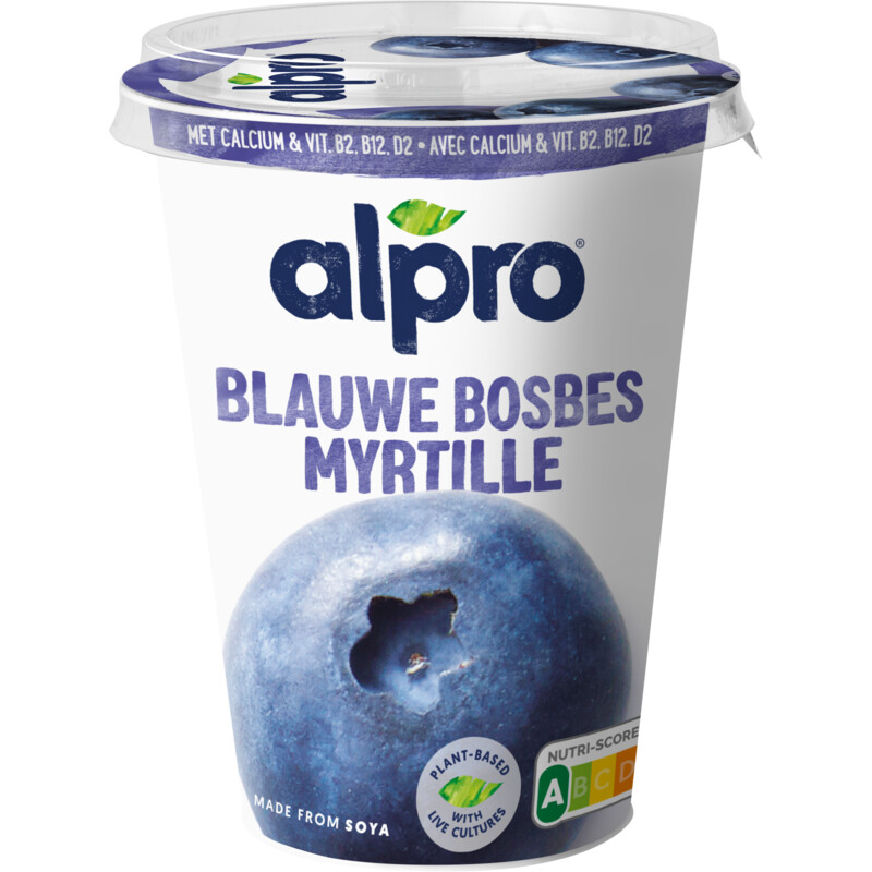 Alpro Plantaardig variatie blauwe bosbes