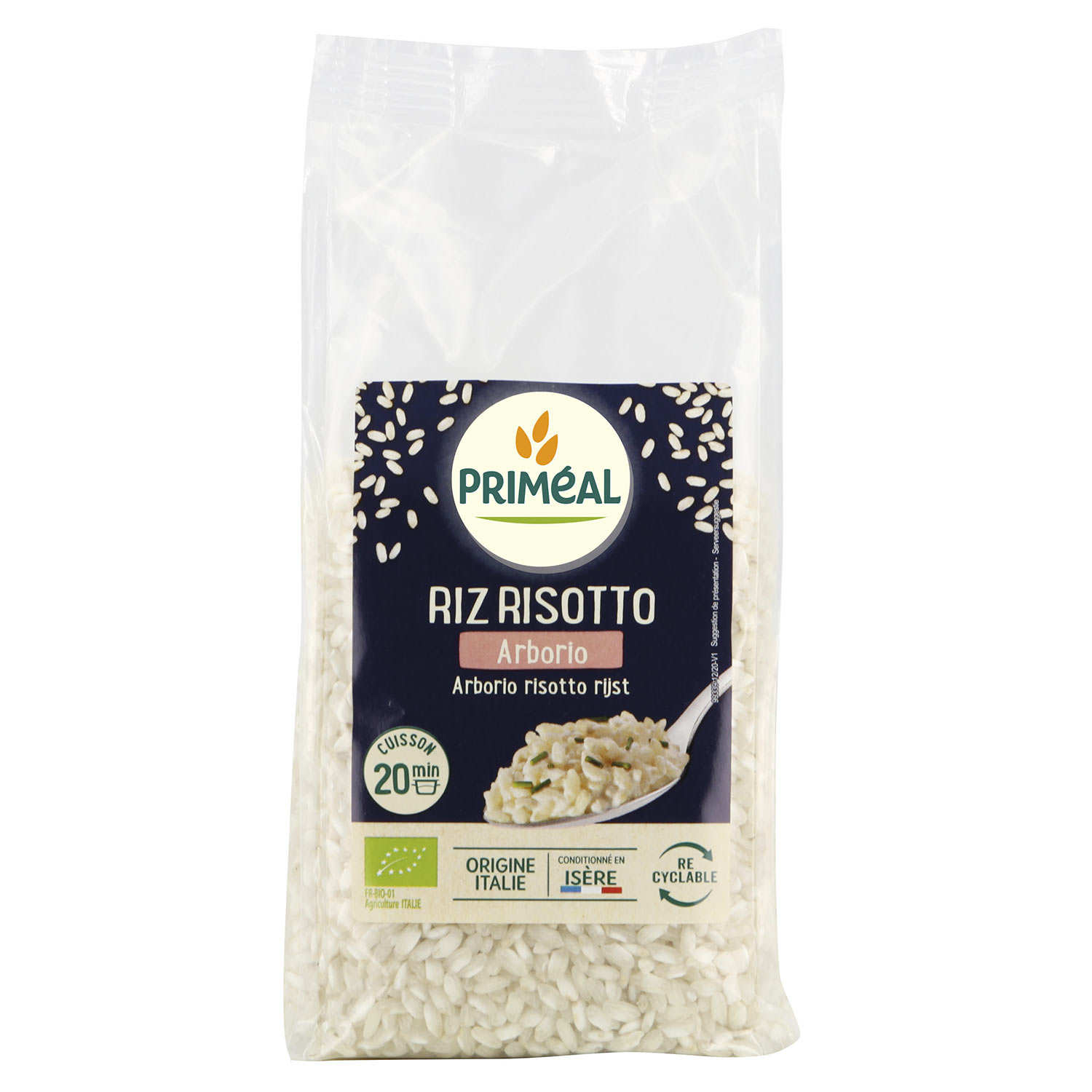 Riz Arborio blanc bio d'Italie