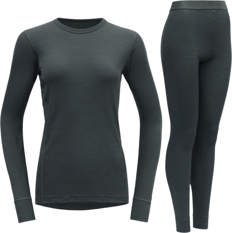 Devold Devold Outdoor Wool Set Uldundertøj, dame Grøn