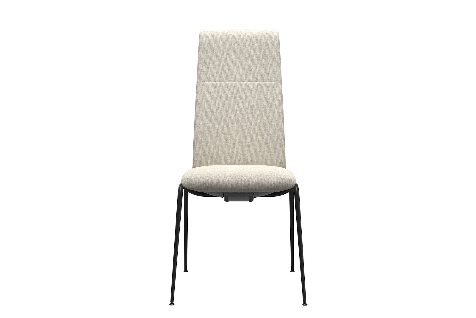 Chilli spisestol Tekstil Peony - Light Beige - Sort