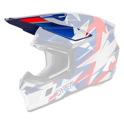 Casque cross O'Neal 3SRS - RIDE V24 2024 - Bleu / Blanc