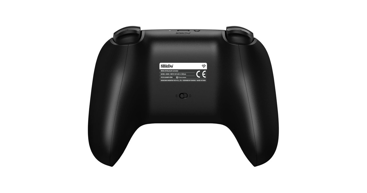 8BitDo64 Bluetooth Controller  (Zwart, Analogue 3D, Pc, Nintendo Switch)