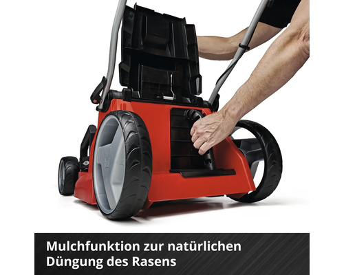EINHELL Power-X-Change GE-CM 43 Li M accu grasmaaier inclusief mulchkit, 2 x 18V (36V) / 4,0Ah accu's en 2 laders