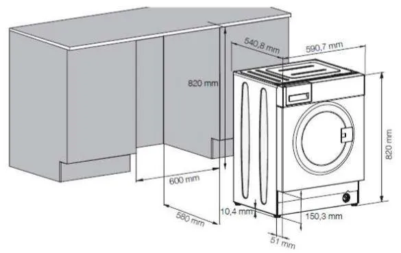 Beko WITC7612B0W - Vaskemaskine - bredde: 60 cm - dybde: 55 cm - højde: 82 cm - frontbetjening - 55 liter - 7 kg - 1200 rpm - hvid