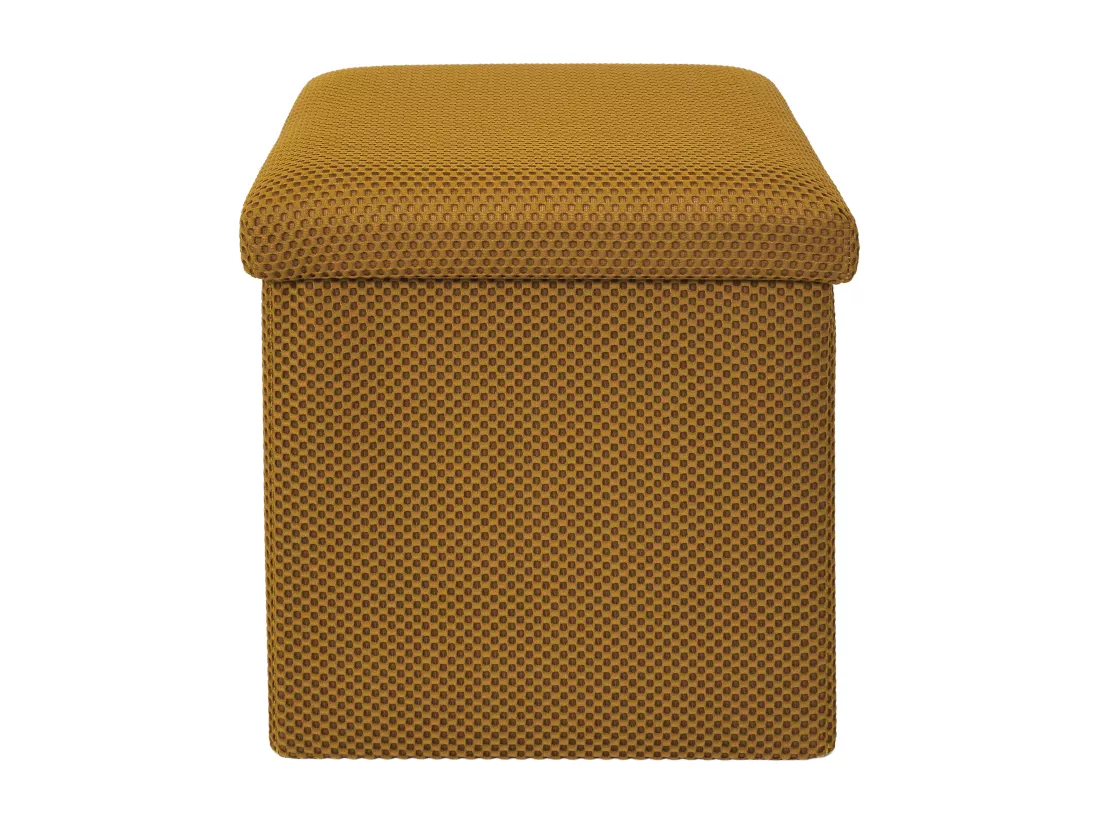 Coffre Pouf Pliable Atome Jaune