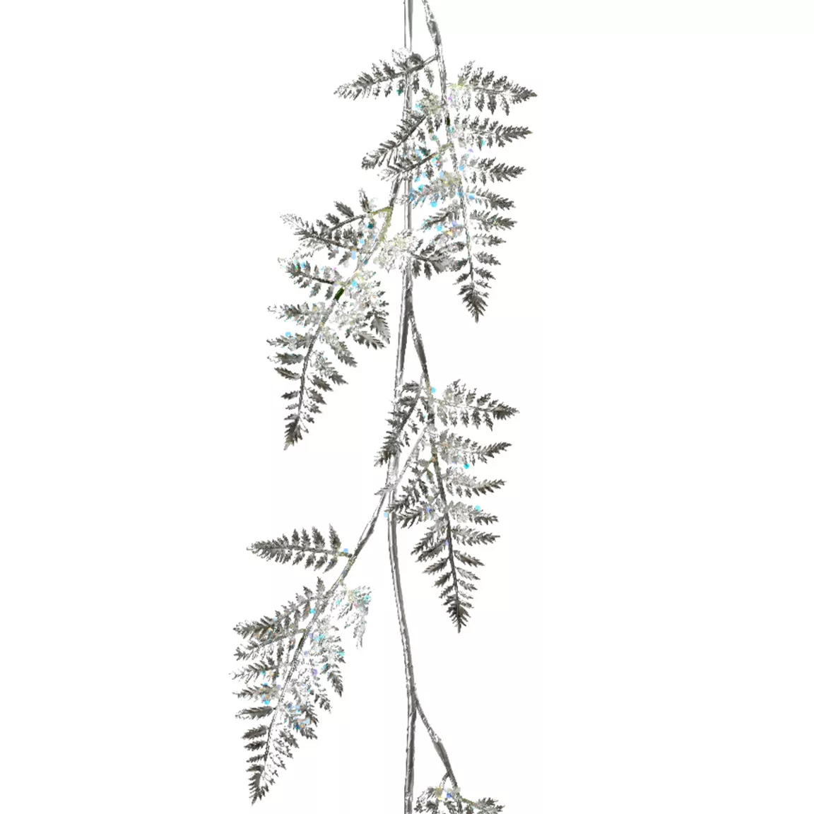 Guirlande de feuille (120 cm) Fougère Royale Argent