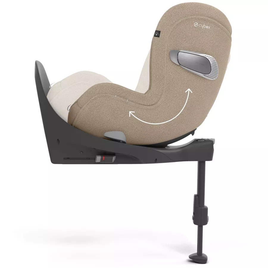cybex PLATINUM Reboarder Sirona T I-Size Cozy Beige Plus mit Basisstation Base T