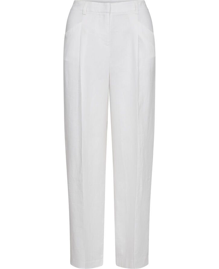United Colors of Benetton TROUSERS - 100% hør Hvid