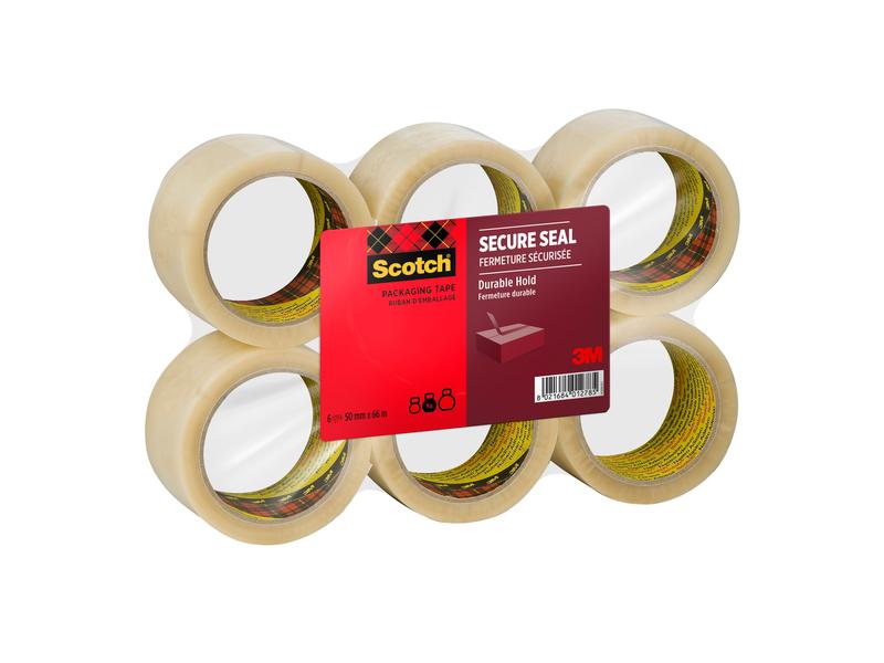 Scotch Klebeband Heavy 50 mm x 66 m transparent 6 Rollen Universell einsetzbares Kartonverschlussklebeband