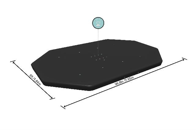 Bestway Cover Levant Ovaal 300cm