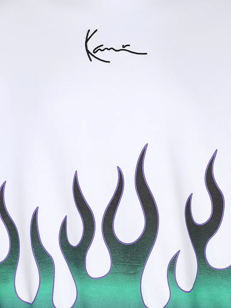 KARL KANI Kapuzensweater - Hoodie weiss