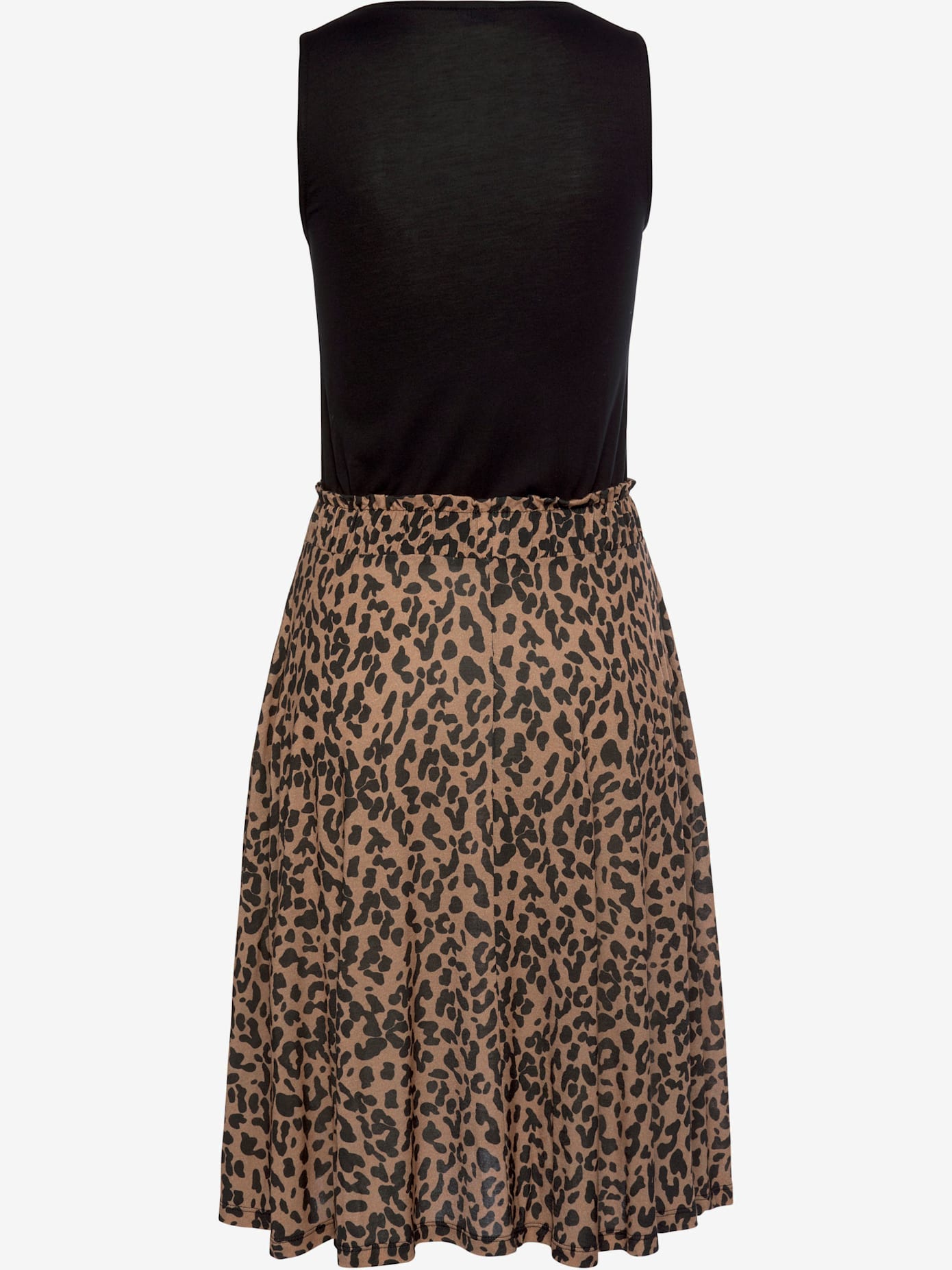 Robe en jersey robe léopard courte pour l'été
