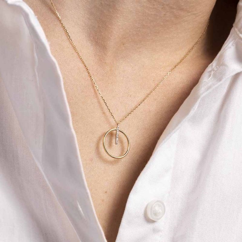 Collier Or Jaune et Diamant