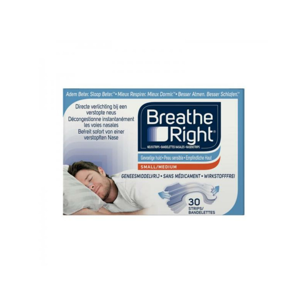 Breathe Right Neusstrips Gevoelige Huid30 stuks