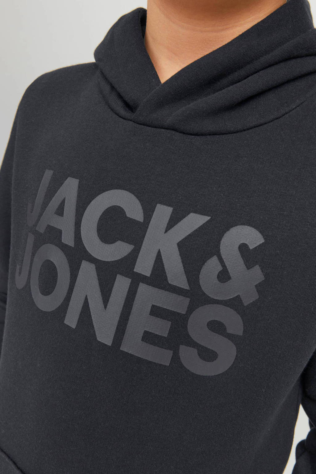 JACK & JONES hoodie JJECORP met logo zwart